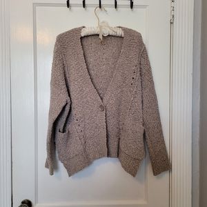 Free people boucle knit cardigan size xs